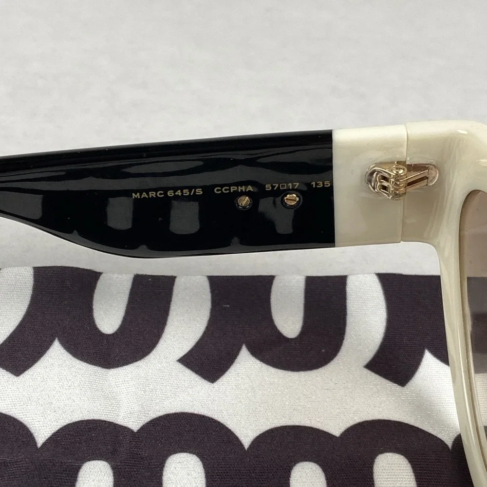 Marc Jacobs Black/Grey Shaded Cat-Eye Women's Sunglasses, Marc 645/s CCPHA 57-17 - Picture 8 of 9